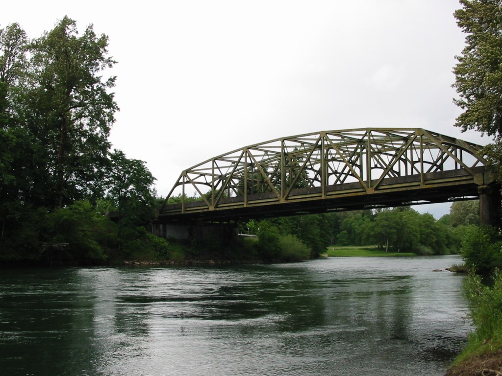 Cowlitz River at the I-5 Bridge. 