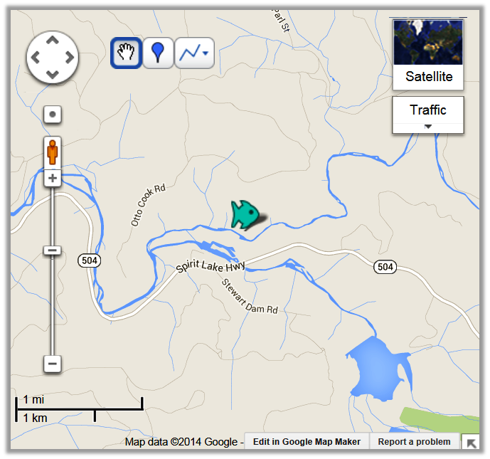 Green River Cowlitz County Map