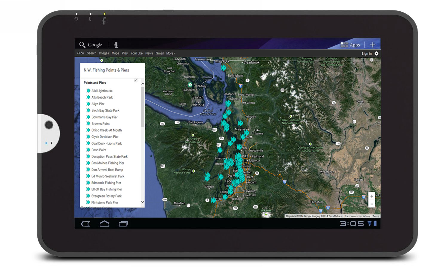 Lunker Maps On Tablet The Lunkers Guide 