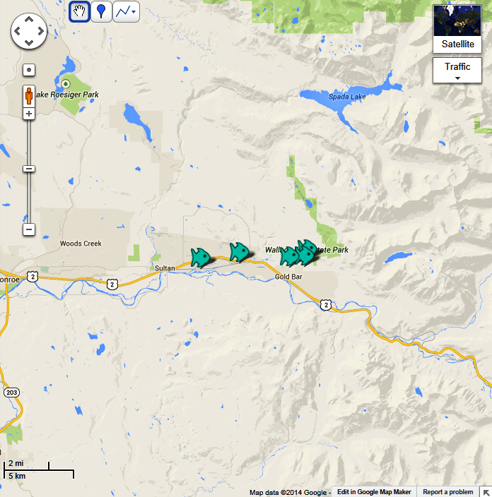 Wallace River Map - The Lunkers Guide