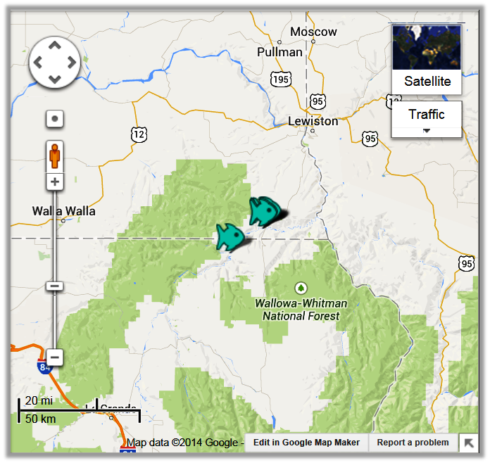 Grande Ronde River Fishing Access Maps Fishing Report