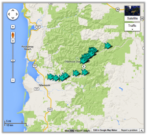 Wilson River Map - The Lunkers Guide