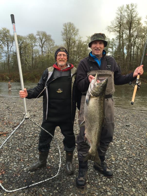 A 35lb King caught by a Sol Duc angler with his Guide. 